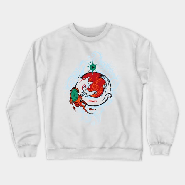 Okami Crewneck Sweatshirt by RedBug01